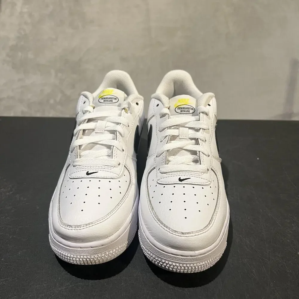 Nike Air Force 1 Shoes Youth Size 5.5Y White Black Have A Nike Day DM0983-101